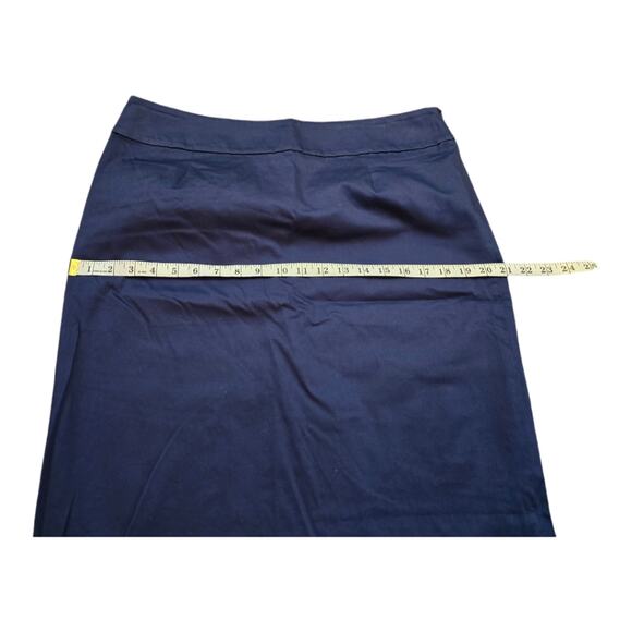 Boston Proper Maritime Navy‎ Blue Pencil Skirt Size 14 - Picture 5 of 9